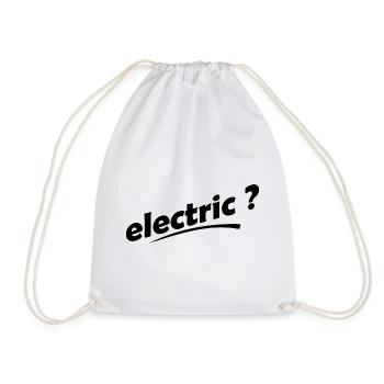 Elektrische Autos - Turnbeutel - Weiß - Vorne