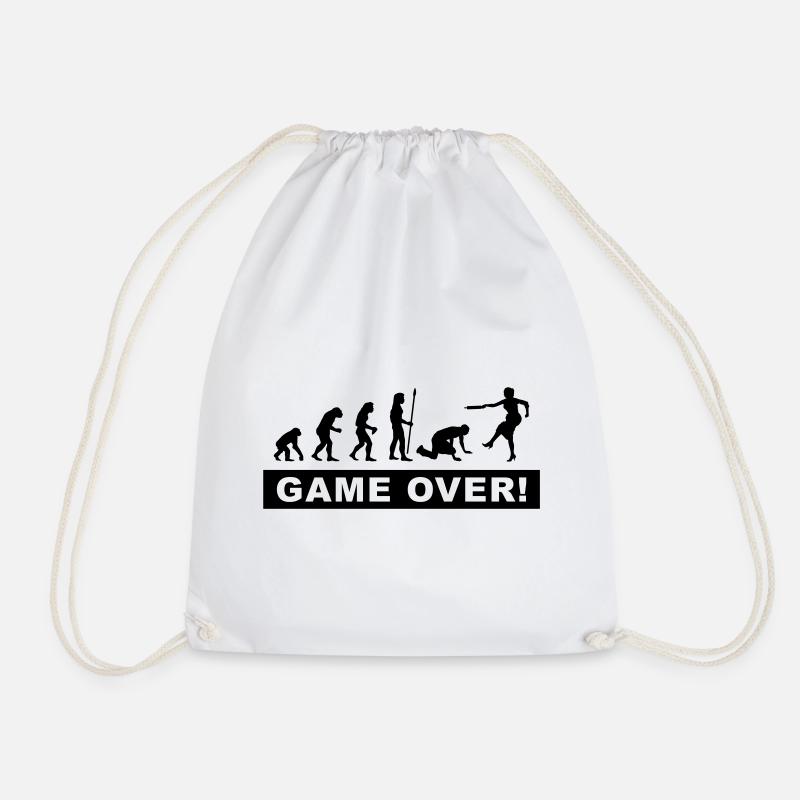evolution_stag & hen nights - Drawstring Bag - white