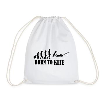 Kiteboard,Kiteboarder,Kite,Kiteboarding,Sea,Board - Drawstring Bag - white - Front