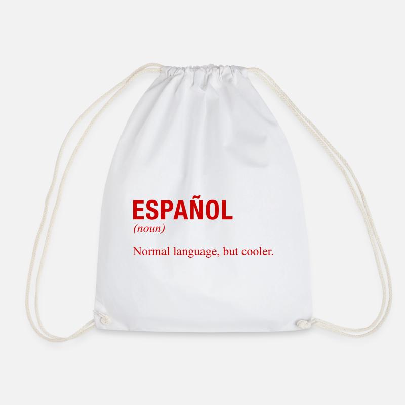 ESPAGNOL Langue espagnole Espagnol Español Espagne - Sac de sport léger - blanc