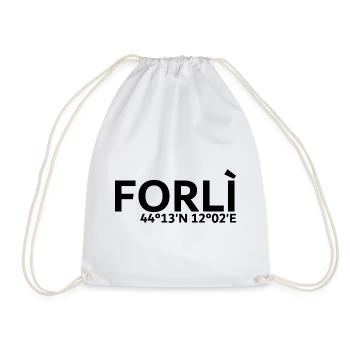 Forlì Koordinaten - Turnbeutel - Weiß - Vorne