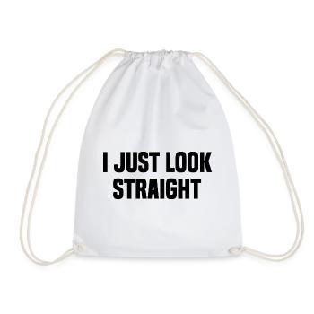 Je regarde juste droit - Sac de sport léger - blanc - Devant