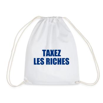 taxez les riches - Sac de sport léger - blanc - Devant