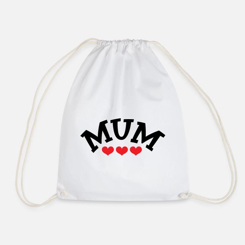 Mom / Mother's Day - Drawstring Bag - white