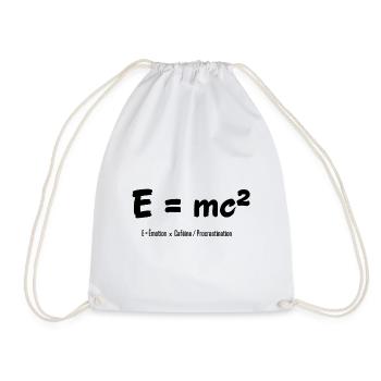 E = mc² - Turnbeutel - Weiß - Vorne