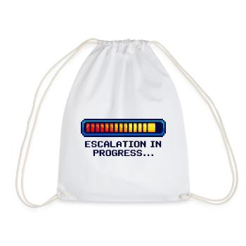 Chemise geek de mode Escalade – Design de nerds drôle - Sac de sport léger - blanc - Devant