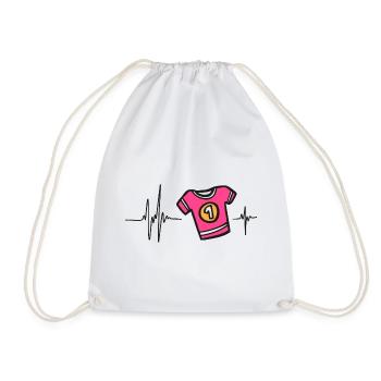 Sport Passion | Rythme Cœur Maillot Numéro 1 - Sac de sport léger - blanc - Devant