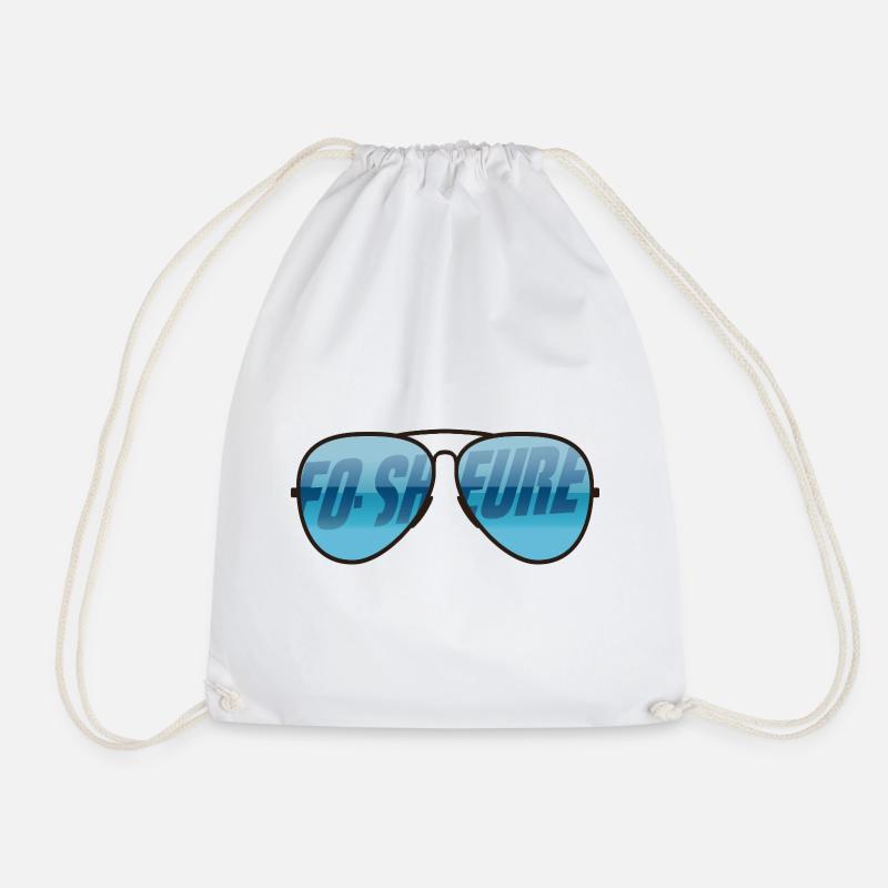 FO-SHEURE - Drawstring Bag - white