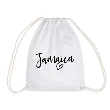Jamaica Heart Women's Love Jamaica - Turnbeutel - Weiß - Vorne