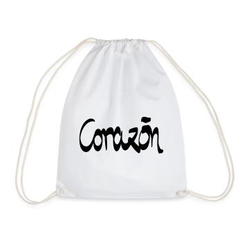 Cœur de Corazon. - Sac de sport léger - blanc - Devant
