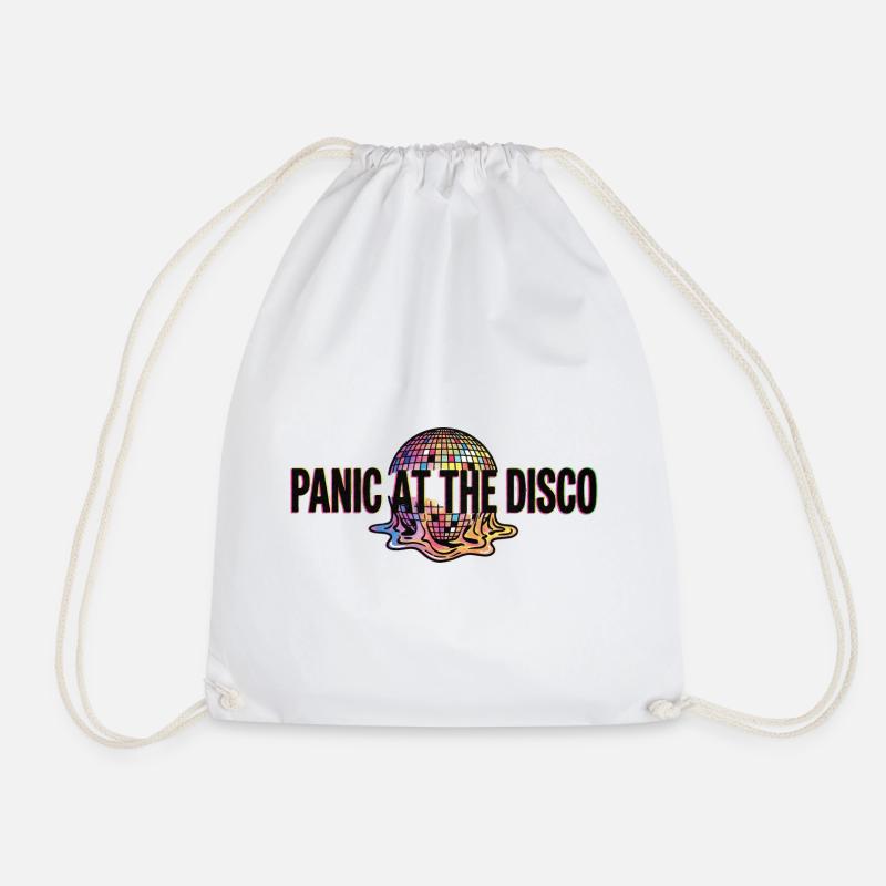 panic-at-the-disco - Drawstring Bag - white