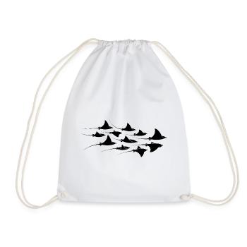 Rais manta Plongeons raies Manta raies Manta Plongeurs - Sac de sport léger - blanc - Devant