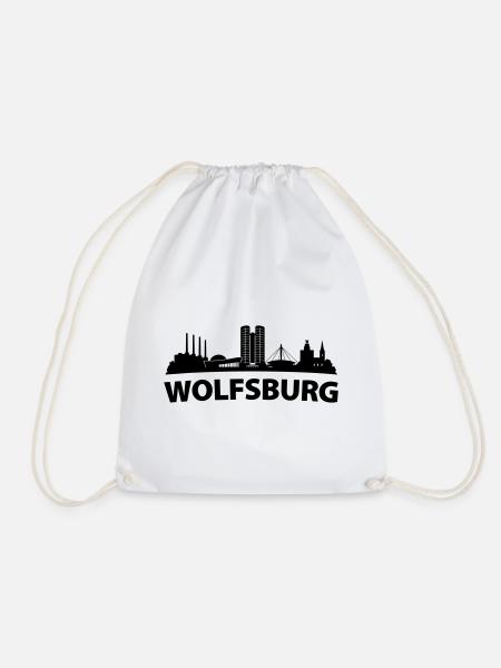 Wolfsburg Skyline - Turnbeutel - Weiß