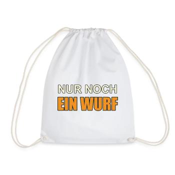 Nur noch ein Wurf - Turnbeutel - Weiß - Vorne