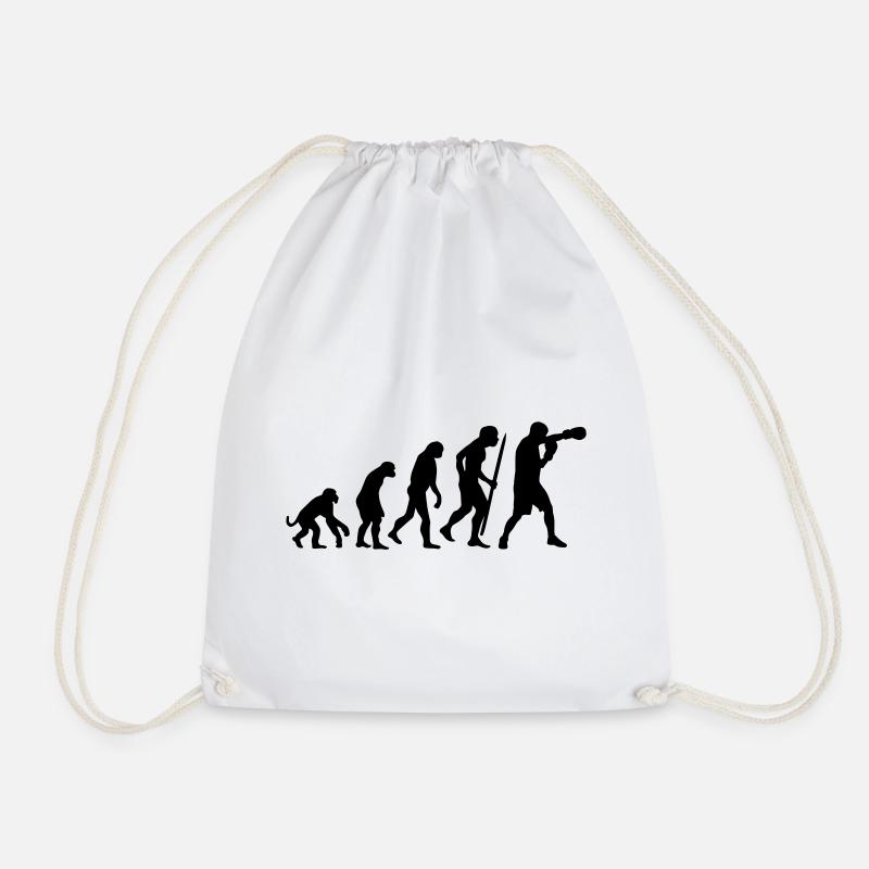 Evolution of Boxing - Turnbeutel - Weiß
