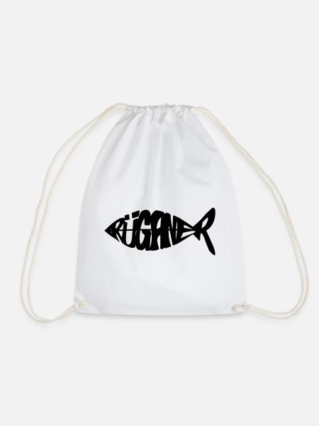 Rüganer Fisch - Rügen - Turnbeutel - Weiß