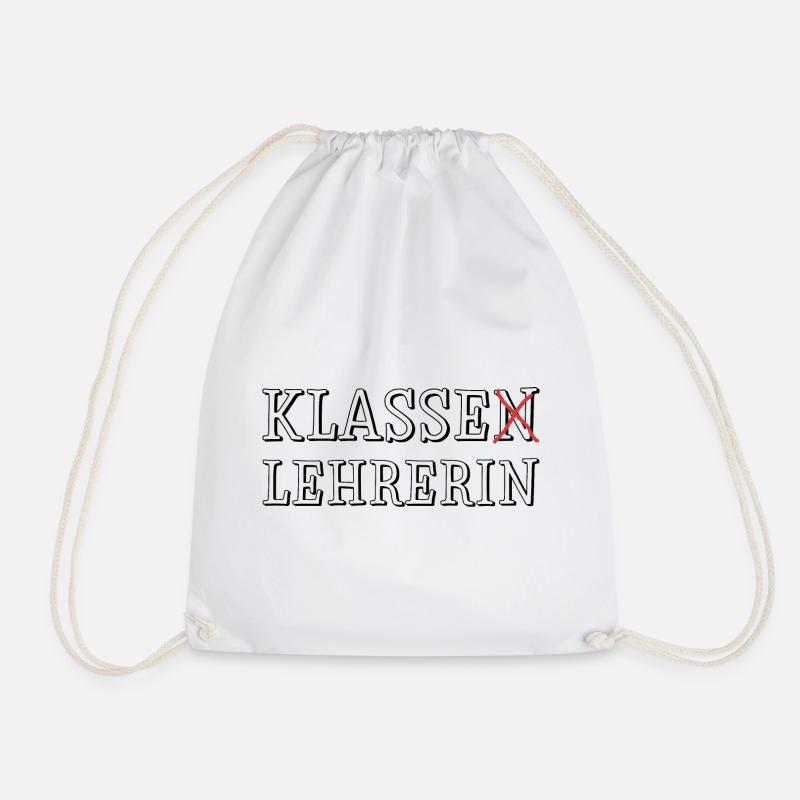 Klassen Lehrerin - Turnbeutel - Weiß