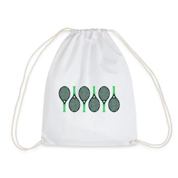 padel padeltennis paddel padel tennis padel player - Drawstring Bag - white - Front
