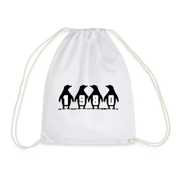 1980 Penguin Birthday Ice Bather Anniversary Party - Sac de sport léger - blanc - Devant