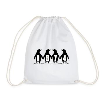 1973 Birthday Ice Baths Anniversary Winter Swimmers - Drawstring Bag - white - Front