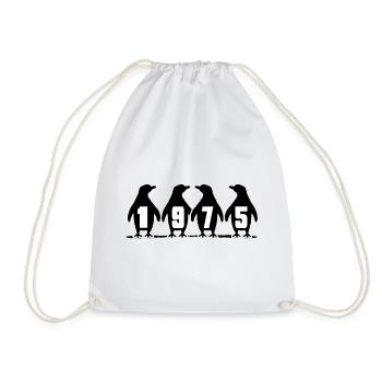 1975 Birthday Eisbader Jubilee Winter Swimmer - Drawstring Bag - white - Front