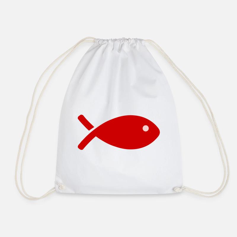 POISSON - Sac de sport léger - blanc