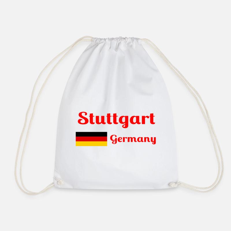 Stuttgart Deutschland - Stilvolle Drucke - Turnbeutel - Weiß