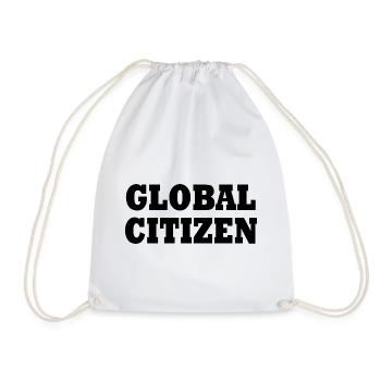 global citizen - Drawstring Bag - white - Front