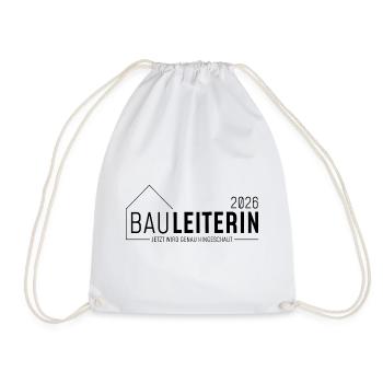 Construction Manager 2026 - now it's time to take a close look - Drawstring Bag - white - Front