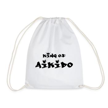 der König des Aikido - Turnbeutel - Weiß - Vorne