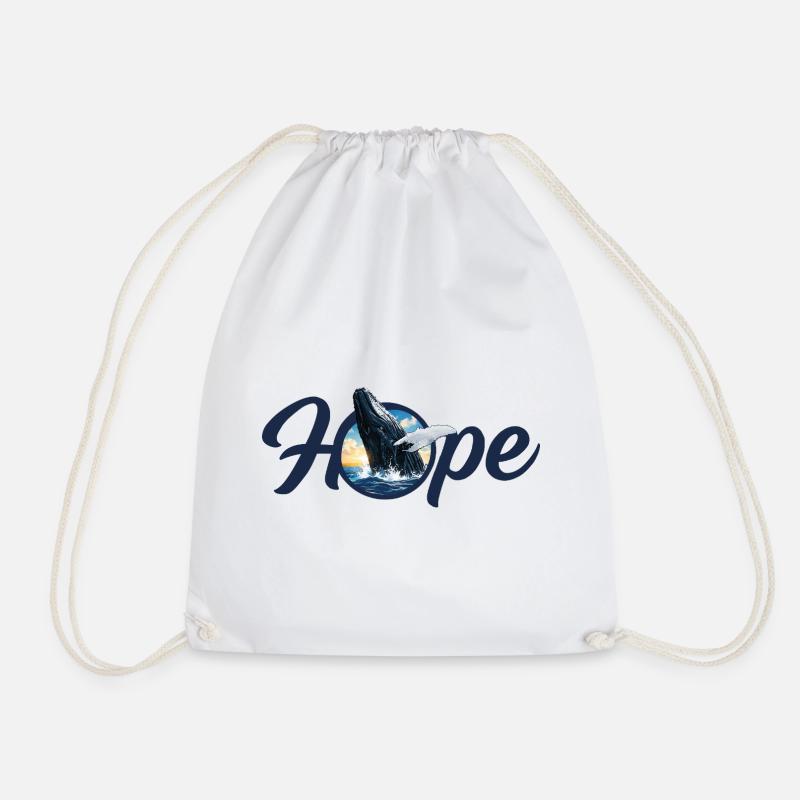 Hope ! Wal - Unvergessen - Turnbeutel - Weiß