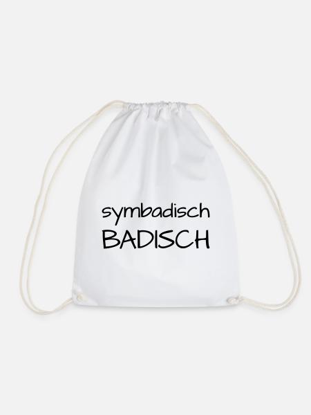 Symbadisch Badisch - Turnbeutel - Weiß