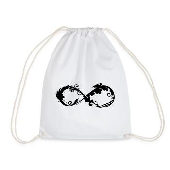 A symbol of infinity - Drawstring Bag - white - Front