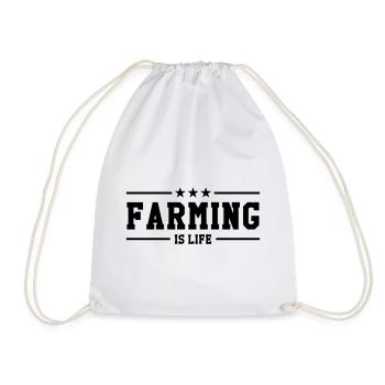 Farming is life - Sac de sport léger - blanc - Devant