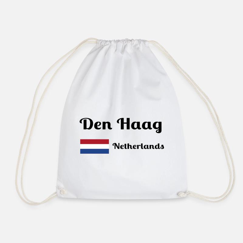 Den Den Haag Niederlande - Stilvolle Drucke - Turnbeutel - Weiß