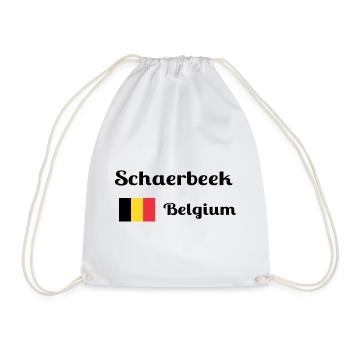 Schaerbeek Belgien - Stilvolle Drucke - Turnbeutel - Weiß - Vorne