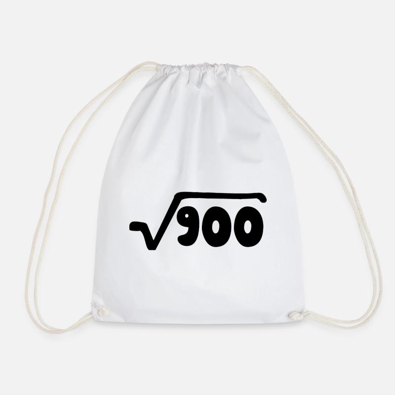 Birthday 30 years - or anniversary - Drawstring Bag - white