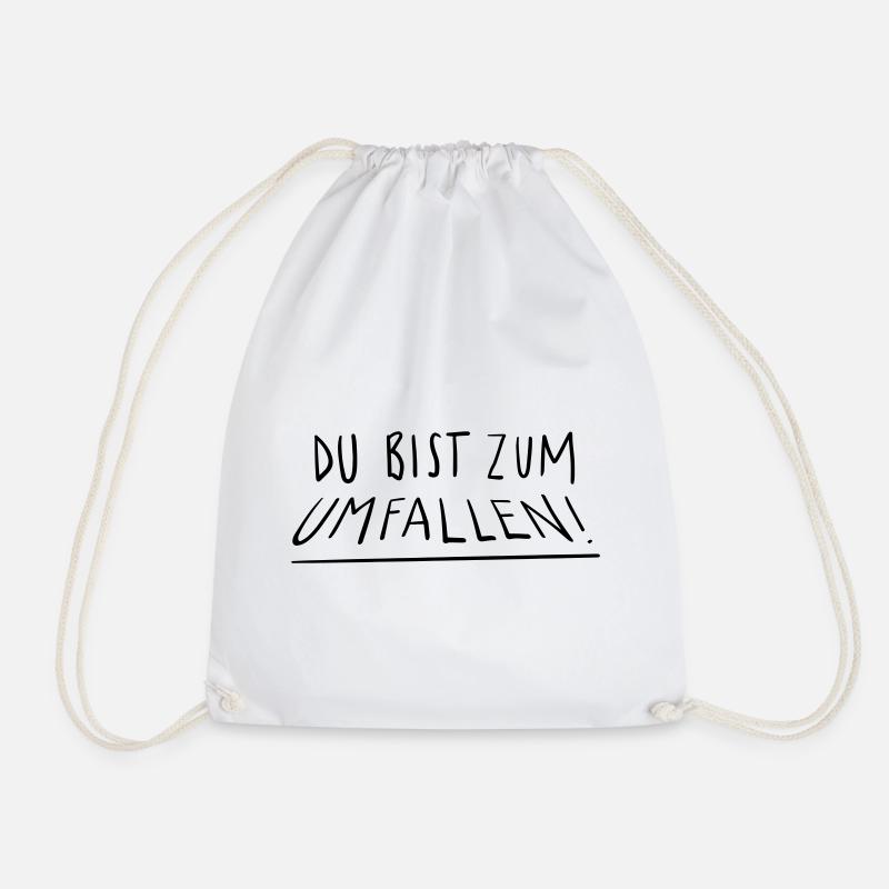 You're going to fall - Drawstring Bag - white