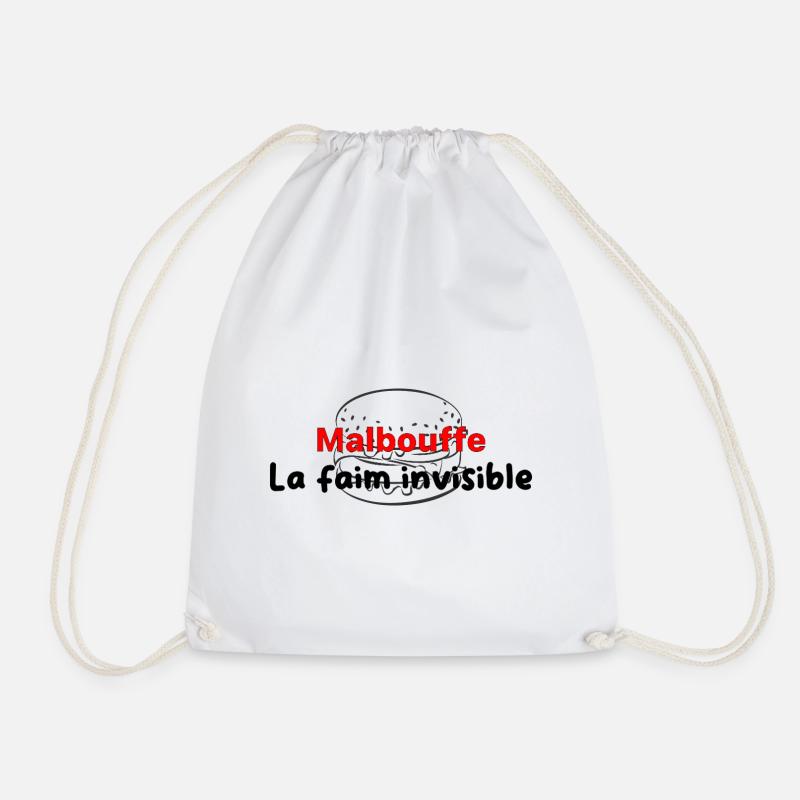 Malbouffe_la_faim_invisibMle - Turnbeutel - Weiß