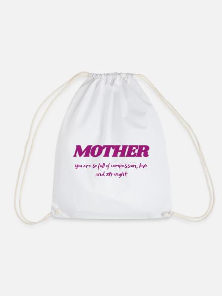Sigura design Mom's love - Drawstring Bag - white
