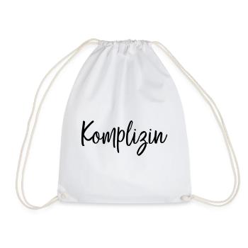 Komplizin Freundin Partnerin Geschenk - Turnbeutel - Weiß - Vorne