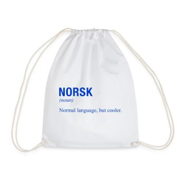 NORWEGEN Norway Norwegische Sprache Norwegisch - Turnbeutel - Weiß - Vorne