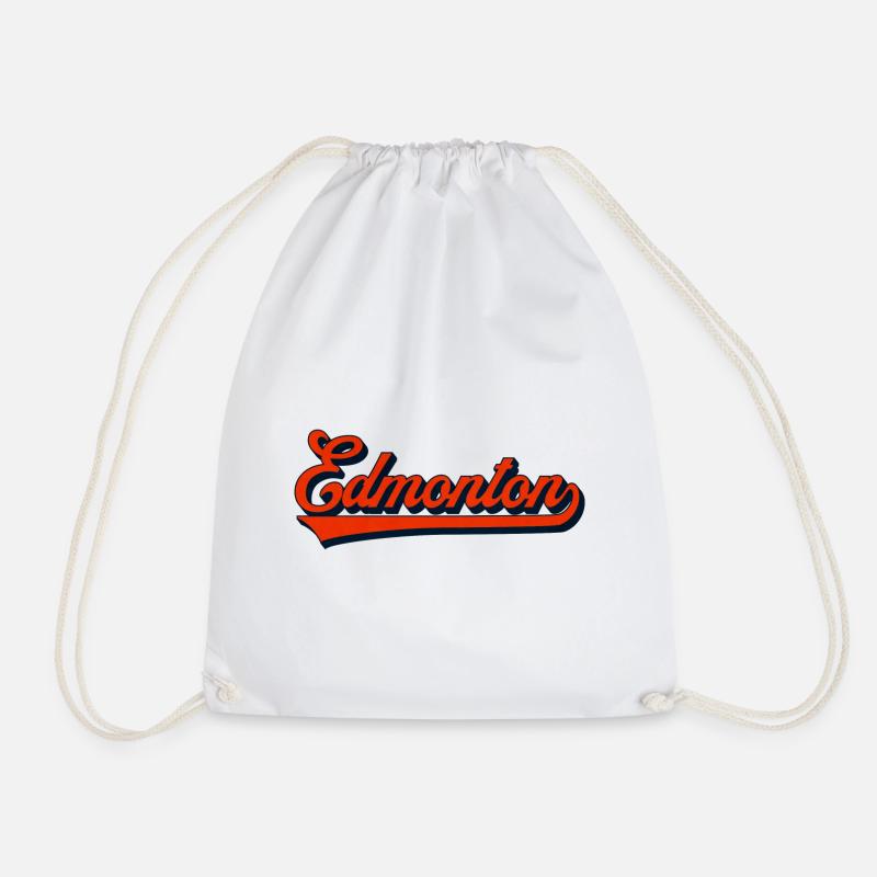 Edmonton Script Vintage Logo - Sac de sport léger - blanc