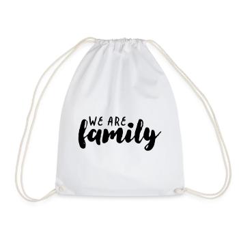 Nous sommes une famille - Sac de sport léger - blanc - Devant