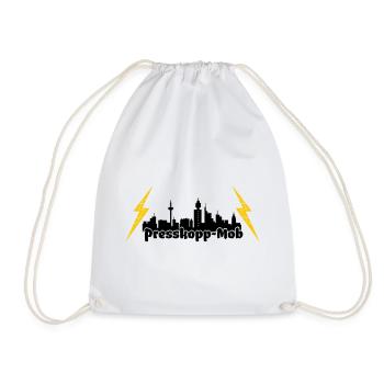 Presskopp Mob - ffm Skyline - Turnbeutel - Weiß - Vorne