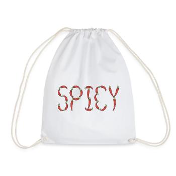 Chili spicy - Drawstring Bag - white - Front