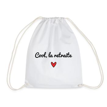 RETRAITE. RETRAITE. RETRAITEE. RETRAITE - Sac de sport léger - blanc - Devant