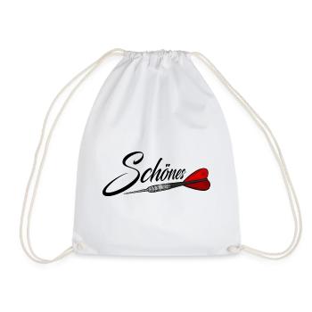 Magnifique avec des fléchettes, fléchettes, fléchettes - Sac de sport léger - blanc - Devant
