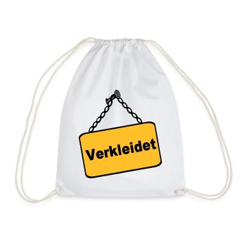 Party Shirt ,Feiern , Karneval, Verkleidet(25) - Turnbeutel - Weiß - Vorne