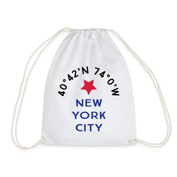 New York City - Turnbeutel - Weiß - Vorne